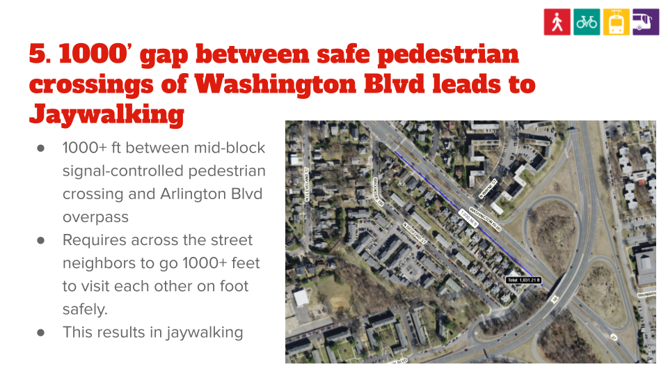 Fix the Arlington Blvd Trail / Washington Blvd Trail interchange