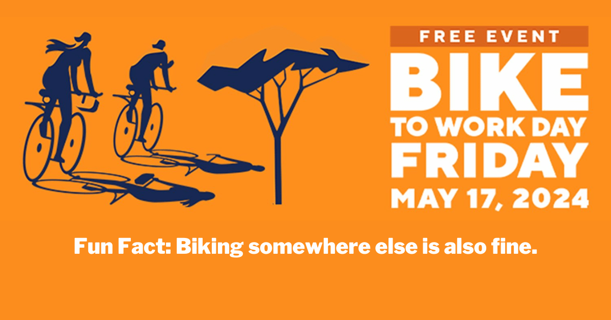 Register for Bike to Work Day!!